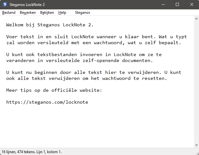 Steganos LockNote 2 – veilige encryptie